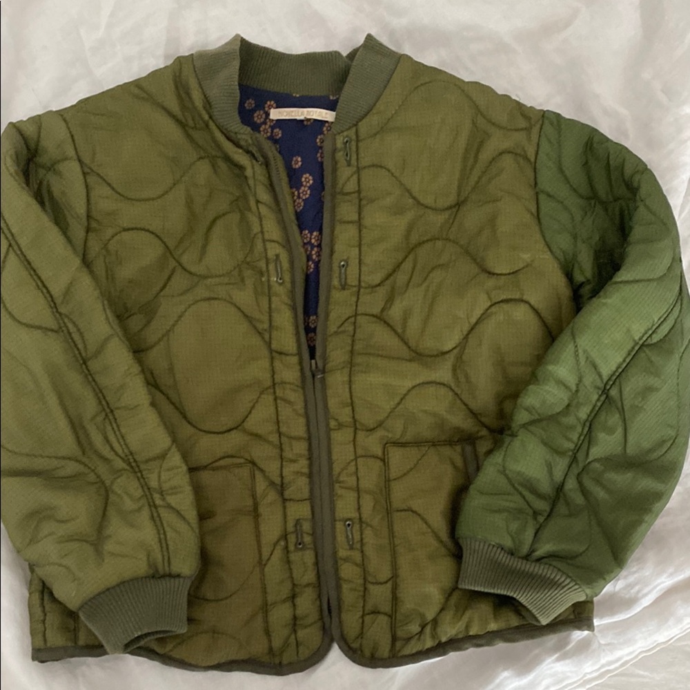 Novella Royale Army Green Small Vintage Liner Jacket